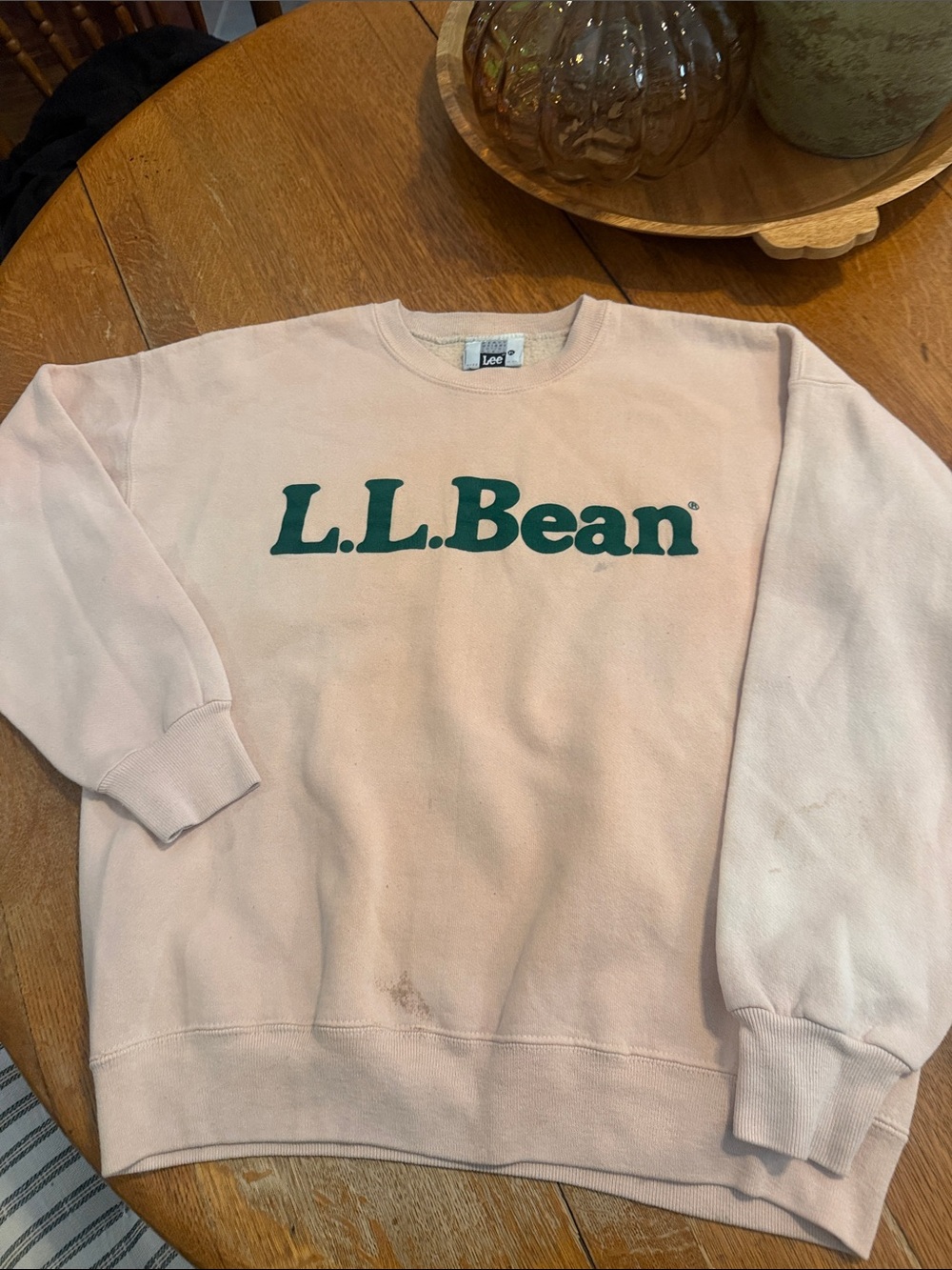 vintage L.L. Bean Woman’s Crewneck Sweatshirt with light stains